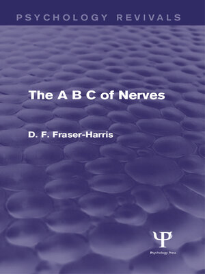 cover image of The B C of Nerves (Psychology Revivals)
